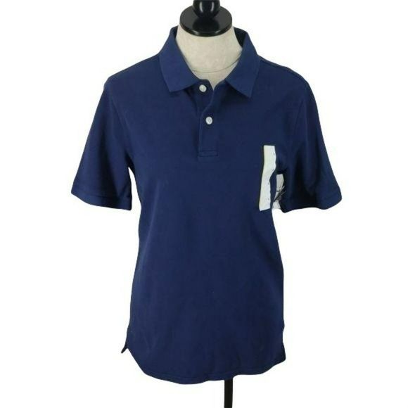 Goodfellow & Co Blue Short Sleeve Polo Small Shirt - Picture 2 of 7
